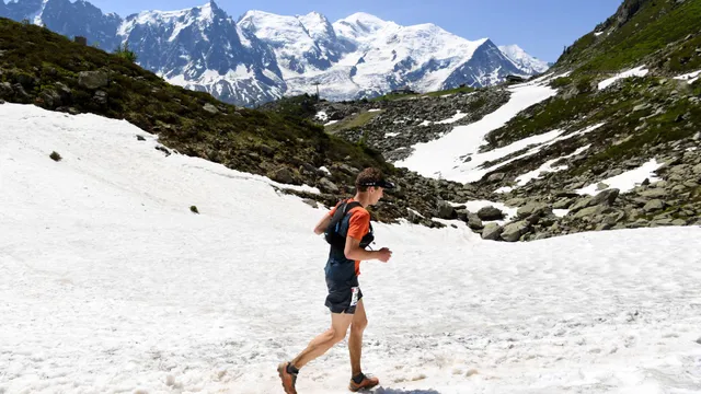 Corsa in montagna. Trial Dolomites Saslong Half Marathon