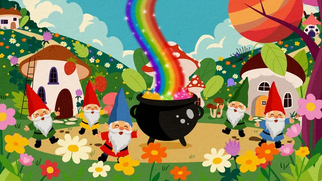 Buonanotte con Carolina - Storie e letterine - L'arcobaleno degli gnomi