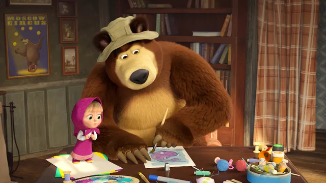 Masha e Orso - La giornata dell'arte
