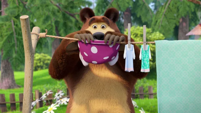 Masha e Orso - Lavaggio completo