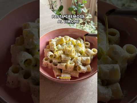 Pasta cremosa al limone 🍋 Fresca, delicata, buonissima e pronta in 15 minuti 💖