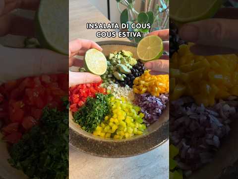 Insalata di cous cous estiva 🥗 Fresca, colorata e perfetta per le giornate più calde ☀️