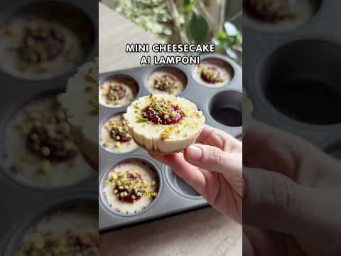 Mini cheesecake ai lamponi ❤️ Fresche, buonissime e in formato monoporzione ✨