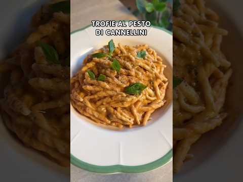 Trofie al pesto di cannellini, pomodori secchi e noci 🍝 Cremose e nutrienti ✨